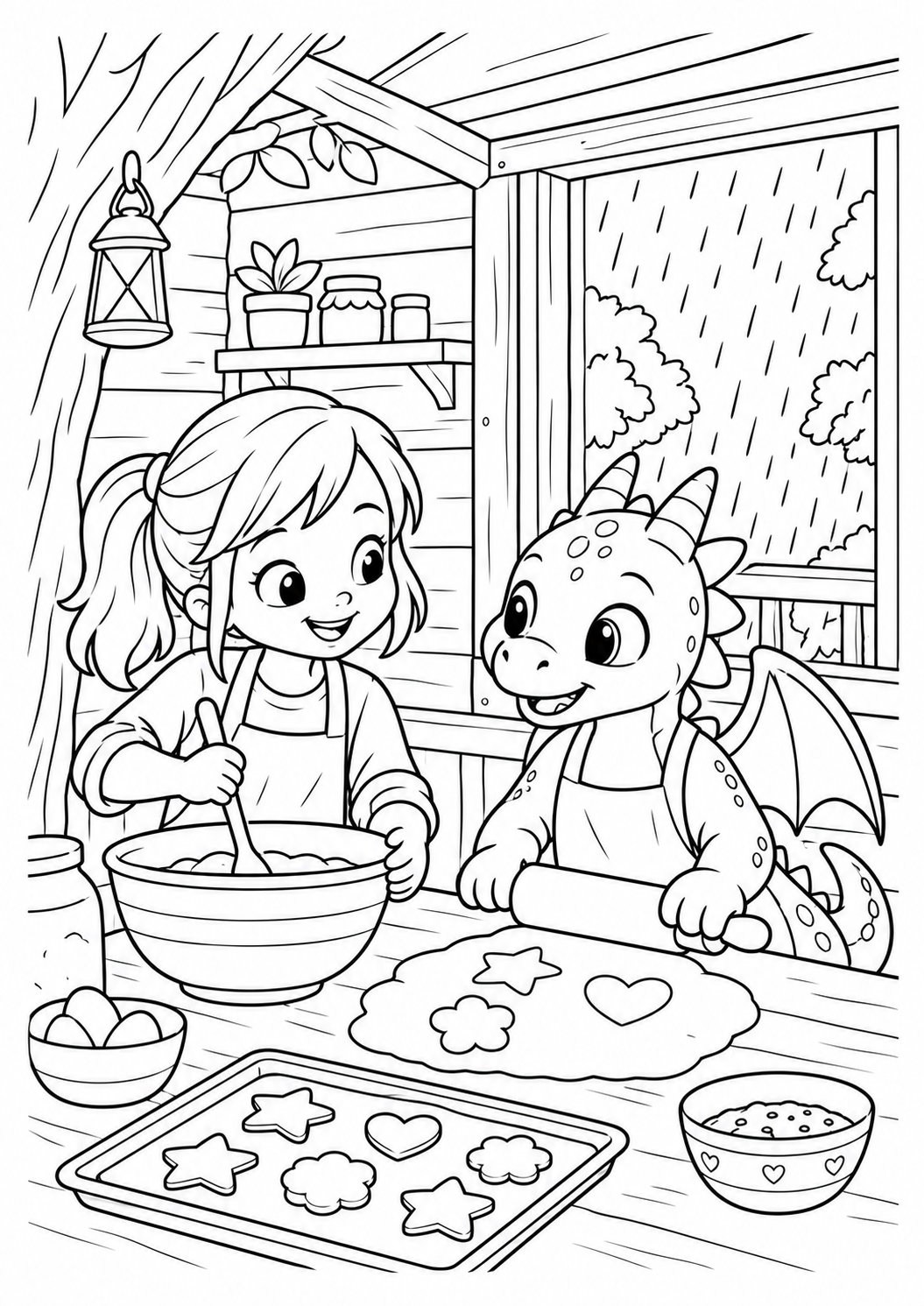 Cookie Kitchen Coloring Page