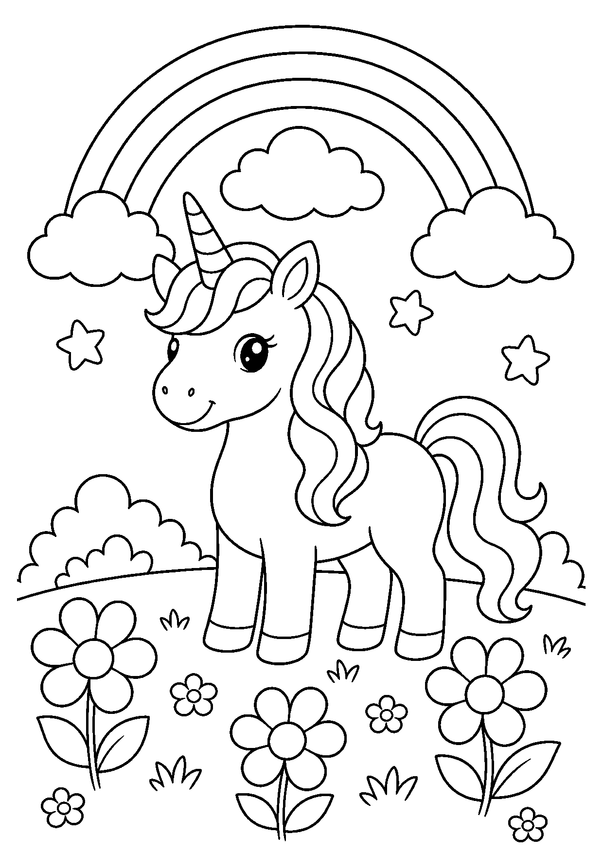 Unicorn Under the Rainbow